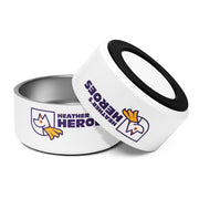 Heather's Heros® 32oz White Dog Bowl