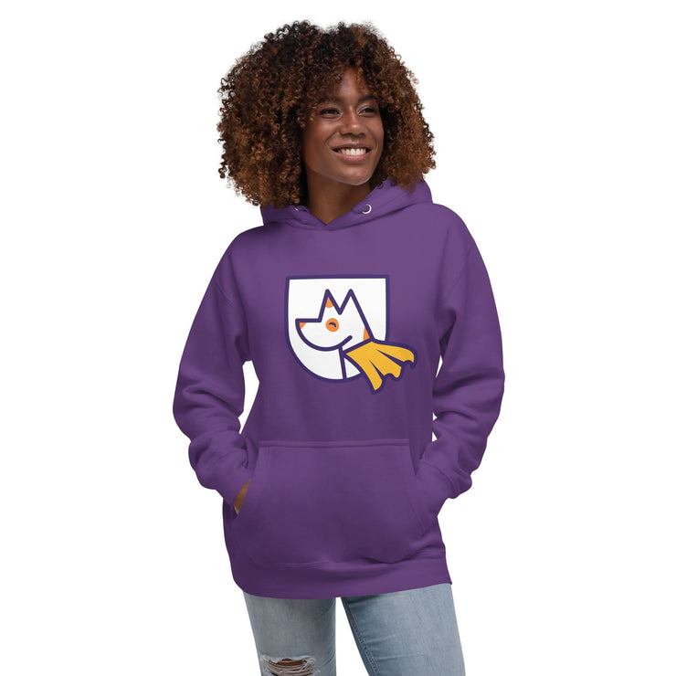 Front photo of unisex premium hoodie jacket with Heather&