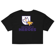 Black Heather's Heros® Crop Top for women